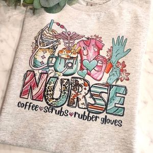 Nurse shirt cute coffee latte popular trending healthcare work